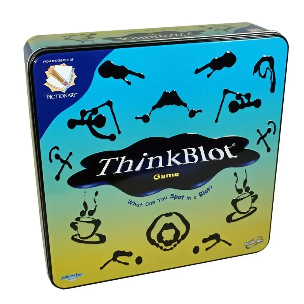 2004 Thinkblot Board Game‎ by Sababa Toys In Tin Box